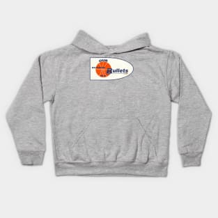 Defunct Baltimore Bullets Basketball Team Kids Hoodie